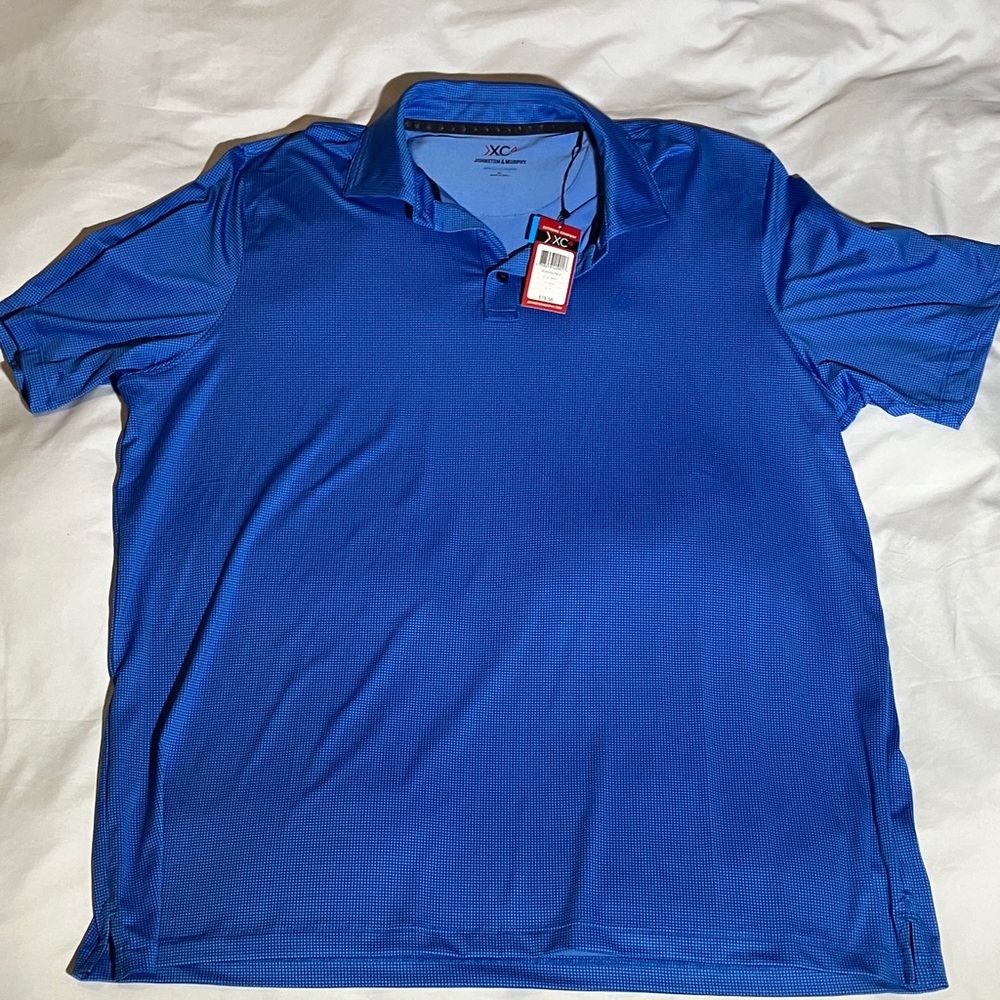 Johnston & Murphy Vibrant Blue XC4 Polo Shirt XL